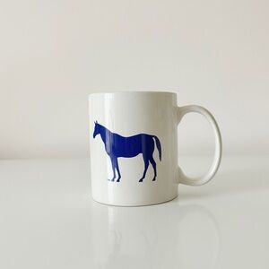 Blue Pony Coffee Tea Mug Equine Horse RL Aesthetic